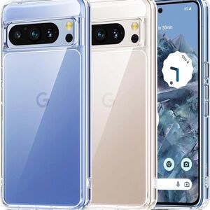 Oterkin for Pixel 8 Pro Case Clear,[20X Anti-Yellowing] Google Pixel 8 Pro Case
